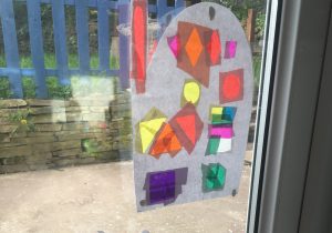 Tissue Paper Stained Glass Mosque
